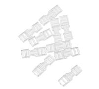 TOPPERFUN 50 Piezas de Sujetadores Invisibles para Extensiones de Uñas Mini Clips de Plástico Transparentes para Decoración y Fijación Rápida Conectores Pequeños para Manicura Profesional