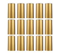 TOPPERFUN 50 piezas Unidades Cápsulas Termoencogibles Doradas para Sellado de Botellas de Vino Película de PVC Resistente para Conservación Compatibles con Dispositivo de Calor para Bodega