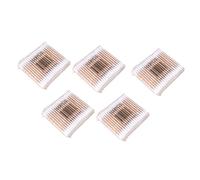 TOPPERFUN 500piezas Bastoncillos Algodón Madera Doble Punta Unidades Para Limpieza Orejas Cuidado Personal Cada Uno Resistente y Seguro Para Rostro y Cuerpo