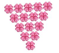 TOPPERFUN 50piezas Globos Rosa De Corazón De Cuatro Decoración Festiva Para San Valentín Cumpleaños y Shower