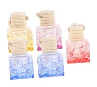 TOPPERFUN 5piezas Ambientador Coche Colgante Botellas Perfume Diseño Mini Decoración Automóvil