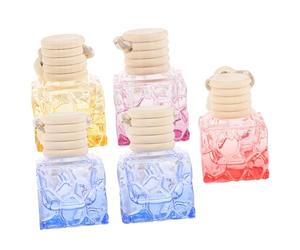 TOPPERFUN 5piezas Ambientador Coche Colgante Botellas Perfume Diseño Mini Decoración Automóvil