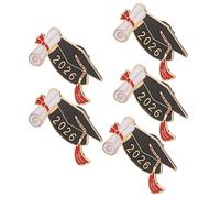 TOPPERFUN 5piezas Broches de Graduación Insignias Escolares de Logros Pines de Esmalte para Maestros Universitarios Recuerdo de Felicitaciones Decoración de Aula para Fiesta de Graduación