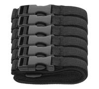 TOPPERFUN 6 Correas Extensoras de Nylon para Riñonera Hebilla Ajustable y Liberación Rápida, Diseño Resistente para Fijar y Comprimir Equipaje o Bolsas de Viaje