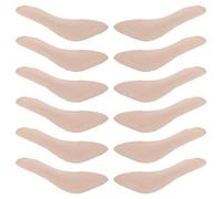 TOPPERFUN 6 Pares de Plantillas Autoadhesivas Antideslizantes para Tacones Altos, Almohadillas de Pu para Antepié, Color Piel, Talla 37-38, Cómodas para Sandalias y Zapatos de Mujer