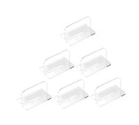 TOPPERFUN 6 Piezas Asas Transparentes para Tapa De Acuario De Acrílico con Pegatina para Tapa Rectangular De Acuario Accesorios para Manijas Transparentes