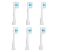 TOPPERFUN 6 piezas Cabezal de Cepillo Eléctrico Compatible para Recambios Cerdas Suaves y Delicadas para Limpieza Profunda de Dientes y Encías Sensibles Accesorio Duradero para Cepillo