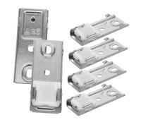 TOPPERFUN 6 Piezas Código Superior de Cortina de Acero Inoxidable Soportes de sujeción de Metal para persianas Barras de Cortina únicas Soporte de Barra de Cortina Silver