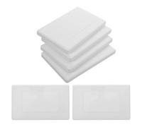 TOPPERFUN 6 Piezas Placa de Cubierta de Salida Ciega para Caja Eléctrica 118/120 de Plástico Blanco, Diseño Compatible y Fácil Instalación para Oficinas y Espacios Públicos