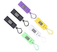 TOPPERFUN 6 Piezas Reloj Digital de Bolsillo con Llavero Diseño Compacto y Resistente Colgante Práctico para Mochila y Cinturón de Colores Aleatorios para Estudiantes Color Color Aleatorio