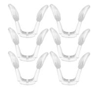 TOPPERFUN 6 Piezas Soporte Nasal Antideslizante en Forma Almohadillas Nasales Kit de Reparación para Gafas de Silicona Suave Transparentes Compatible para Uso Diario y Deportivo