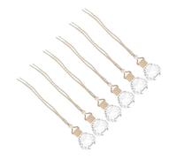 TOPPERFUN 6piezas Frasco de Perfume para Coche Vacío Decorativo Colgante para Interior de Coche Difusor de Aroma Adorno Colgante para Aromaterapia