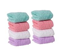 TOPPERFUN 8piezas Baberos para Toalla Facial Toalla para Pañuelo para Bebes Colores Surtidos de Lactancia para Bebes para Uso Diario Color Aleatorio