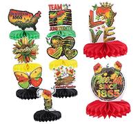 TOPPERFUN 9 Piezas Adornos De Panal De Juneteenth Decoración para Mes De Historia Afroamericana Diseño Creativo De Papel Adorno De Panal para Fiesta De Hogar De Papel Artesanal para Escenari