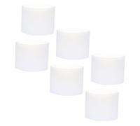 TOPPERFUN 9 piezas Fundas de Silicona para Taza Cubiertas Aislantes Antideslizantes para Vasos y Botellas Protectores Resistentes al Calor y Agarre Seguro Color Blanco Portátil para Bebidas