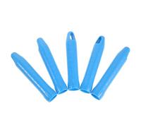 TOPPERFUN Accesorios para Extensión de Tubo Telescópico 19 Mm, 5 Tapas de Mango de Escoba y Trapeador de Plástico Azul, Repuestos Compatibles para Limpieza del Hogar