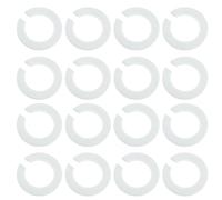 TOPPERFUN Adaptador de pantalla de lámpara E27 a E14, convertidor de portalámparas, 24 piezas, plástico blanco, para tulipas de lámparas de techo