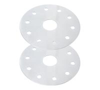 TOPPERFUN Adaptador de Placa Difusora de Calor para Inducción y Estufa Eléctrica, 2 Unidades de 12,3 Cm de Acero Inoxidable, Compatible Cocinas Vitrocerámicas y Platos para Cocinar a Fuego