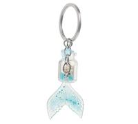 TOPPERFUN Adorable Mermaid Keychain With Glow In The Dark Wishing Bottle Cute Decorative Keyring For Bags For Ocean Lovers And Accessories Enthusiasts