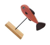 TOPPERFUN Adorno De Pez De Madera Decorativo Decoración Náutica para Escritorio Juguete De Pez para Habitación Infantil
