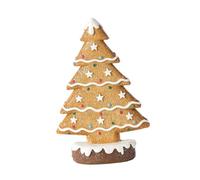 TOPPERFUN Adornos para Arboles De Navidad De Pie Centros De Mesa De Navidad Miniatura Clasificado Decoración Tallado Aldea Árbol Interior Día Festivo Colgante Casa De Jengibre Resina