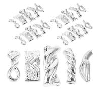 TOPPERFUN Adornos para Uñas de Plata 100 Piezas Decoraciones Metálicas Trenzadas Huecas para Manicura Accesorios para Uñas Acrílicas y Naturales Ideales para Halloween y Creativo