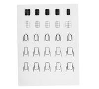 TOPPERFUN Alfombrilla de Silicona para Manicura Práctica para Decoración de Uñas Tapete Resistente para Técnicas de Uñas para Salón y Entrenamiento Profesional