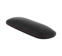 TOPPERFUN Almohadilla para Reposabrazos del Coche de Cuero Microfibra Negro, Cojín Resistente y Fácil de Limpiar, para Adecuado para Conducir