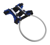 TOPPERFUN Anillo Anticolisión Ajustable para Perros Ciegos Talla S, Protector de Movilidad para Mascotas Barrera de Seguridad, Collar de Parachoques Azul para Perros Pequeños, Arnés Lavable