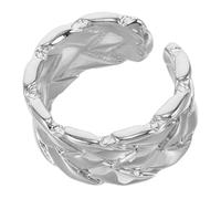 TOPPERFUN Anillos Trenzados Para Hombre y Mujer Ajustables Tipo Brazalete Para Boda Joyas Góticas Anillos Abiertos Gruesos Regalos De Fiesta De Halloween
