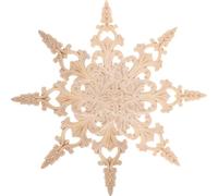 TOPPERFUN Apliques de Madera Tallada sin Pintar, 4 Piezas Tamaño 33x6 Cm, Decoración para Muebles y Puertas Estilo Europeo, Molduras Decorativas para Gabinetes y Paredes, Uso en Hogar