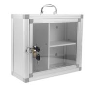 TOPPERFUN Armario Botiquín de Pared Portátil Compartimentos Integrados de Aleación y Acrílico para Organización Baño en Espacios Públicos y Exteriores
