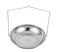 TOPPERFUN Bandeja de Báscula Colgante de Acero Inoxidable con Cadena Plato de Pesaje Mecánico Plateado Cuchara Medidora Industrial para Palets Uso en Cocina Supermercado y Materiales a
