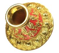 TOPPERFUN Base Estable para Soporte de Rueda de Oración Tibetana de Soporte Decorativo Resistente y Reutilizable para Rueda de Plegaria Manual con Diseño Vintage y Detalle Brillante