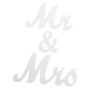 TOPPERFUN Boda Sr y Sra Adorno Decorativo para Mesa Letro de Sr y Sra para San Valentín Letro de Mesa para Boda