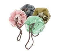 TOPPERFUN Bola Exfoliante de Baño Forma Rosa 4 Piezas Mezcla de Colores Pe Depurador Corporal Piel Cuidado Diario Color Aleatorio