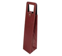 TOPPERFUN Bolsa De Vino Tinto Sola Botella Bolsa Portátil De Cuero para Guardar Vino para Ocasiones Especiales y Viajes