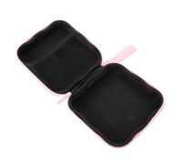 TOPPERFUN Bolsa Organizadora Portátil para Servilletas Higiénicas y Tampones Compartimentos, Tamaño Pequeño, Material Eva Resistente al Agua, Color Rosa Diseño de Corazón, Adecuado