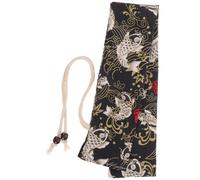 TOPPERFUN Bolsa Portátil para Mazos de Batería de Algodón Negro Diseño Delicado y Protector para Guardar 2-3 Pares de Baquetas en Viajes al Aire Libre