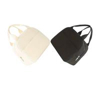 TOPPERFUN Bolsa Térmica Almuerzo 2 Piezas Negro y Blanco Reutilizable Fiambrera Isotérmica Portátil de Tela Aterciopelada para Trabajo Oficina y Actividades al Aire Libre