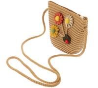TOPPERFUN Bolso Bandolera de para Niñas Mini Bolsa Cruzada Accesorio de Playa Color Khaki para y