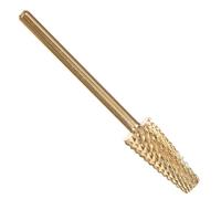 TOPPERFUN Broca de Tungsteno Cabezal Dorado Multifuncional para Manicura y Pedicura y Rueda de Molienda Reemplazable Operación sin Polvo para Herramientas Profesionales