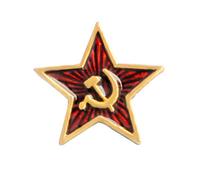 TOPPERFUN Broche de Aleación Comunista Marx Diseño de Estrella de Cinco Puntas, Set de 4 Piezas para Mujer y Hombre, Alfiler de Pecho para Ropa, Bolsos y Sombreros, Accesorio Decorativo