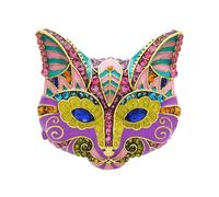 TOPPERFUN Broche de Esmalte Diseño de Cabeza de Gato, Broche Animal para Mujer, Accesorio Colorido para Ropa, Bolso y Bufanda, Pin Decorativo Esmaltado para Fiestas y Eventos, Obsequio