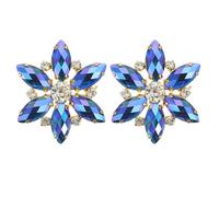 TOPPERFUN Broche de Zapato Flor de Cristal y Gemas para Novia, Accesorios para Fiesta y Compromiso, Clip Decorativo para Tacones Elegantes