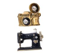 TOPPERFUN Broches de Solapa Creativos Esmaltados Forma de Cámara y Disco de Vinilo, 2 Piezas, Accesorio de Moda para Mujer, Decoración para Ropa y Eventos Formales o Casuales