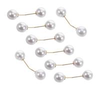 TOPPERFUN Broches y Alfileres de Perlas Decorativos, Imperdibles Antiexposición, 8 Piezas, Clip de Escote para Mujer, Diseño Invisible para Ropa, Accesorios para Suéteres y Bufandas