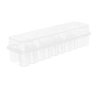 TOPPERFUN Caja de Almacenamiento para Vacunas 3ml 24 Unidades, Estuche Plástico Transparente Tapa Hermética, Organizador de Microtubos para Laboratorio y Uso Doméstico