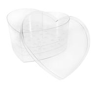TOPPERFUN Caja Decorativa Forma De Corazón De Acrílico Transparente Caja Para Arreglos Para Centro De Mesa Boda