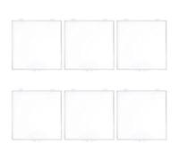 TOPPERFUN Caja Pequeña Transparente para 6 Especímenes de Mariposas con Tapa y Bisagra Vitrina de Plástico para Colección y Almacenamiento Contenedor Hermético para Exhibición Científica